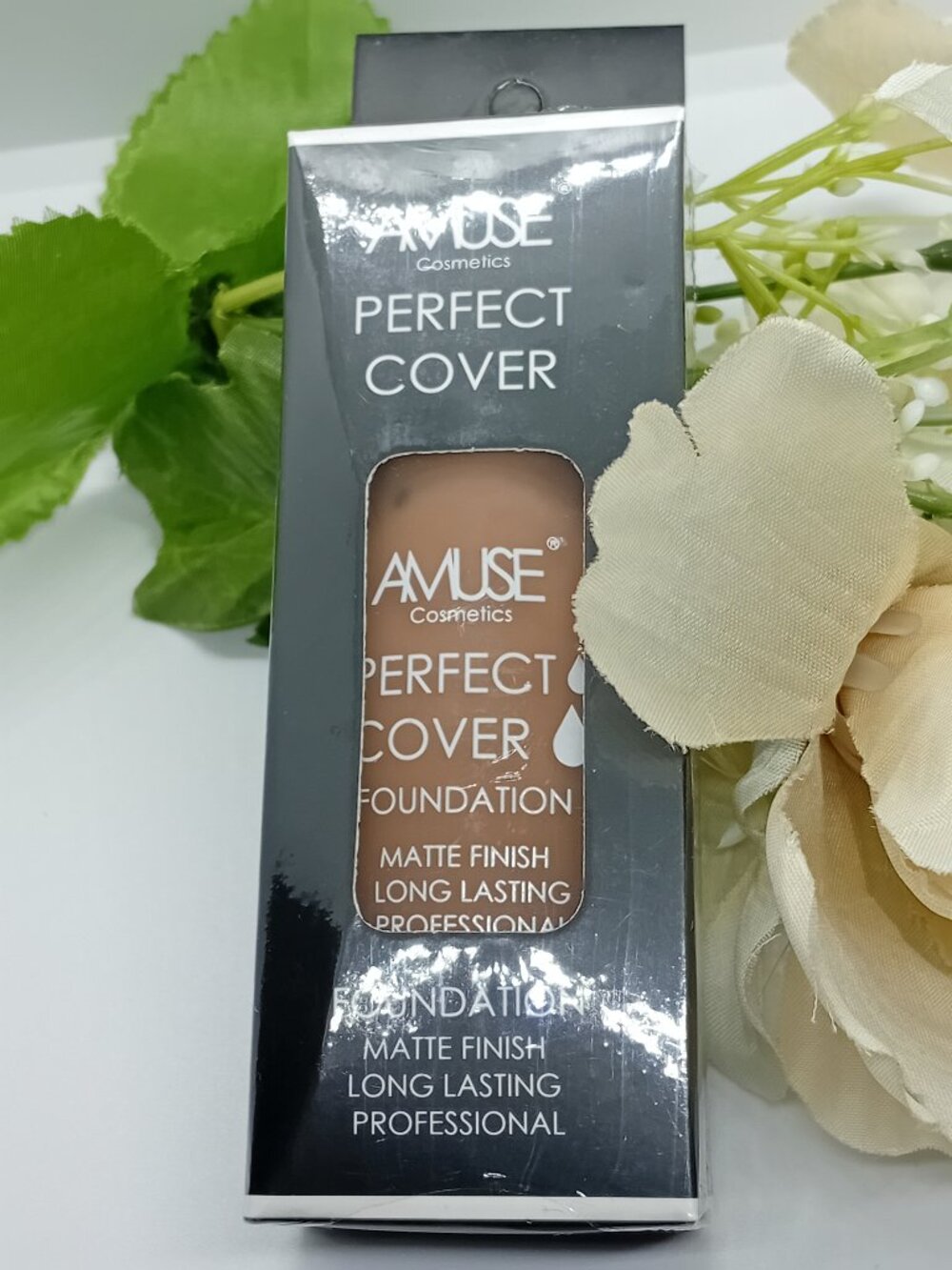 Amuse Cosmetics Perfect Cover Foundation Rich Tan Matte Coverage New Sealed